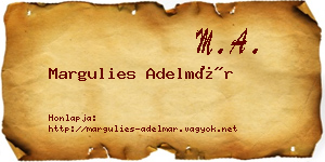 Margulies Adelmár névjegykártya